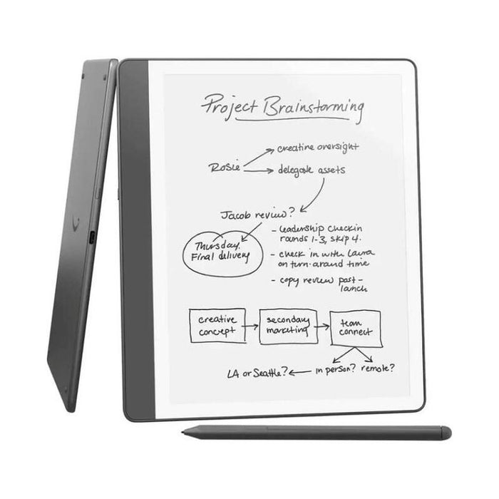 Czytnik Ebook New Kindle Scribe - 2024 Release 10.2 Glare-Free 16gb Wi-Fi (Without Lockscreen Ads) With Premium Pen Tungsten + Ladowarka 20w Usb-C/Usb-A Ezc105w