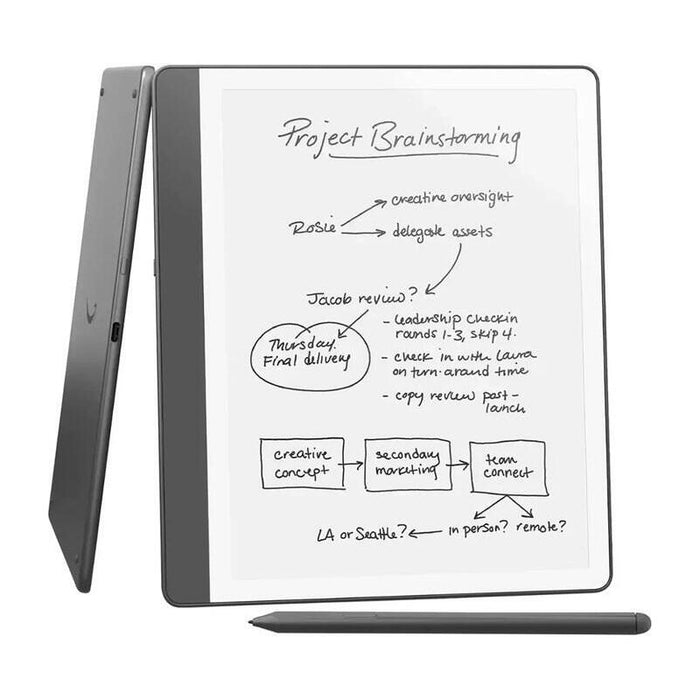Czytnik Ebook New Kindle Scribe - 2024 Release 10.2 Glare-Free 64gb Wi-Fi (Without Lockscreen Ads) With Premium Pen Tungsten + Ladowarka 20w Usb-C/Usb-A Ezc105w