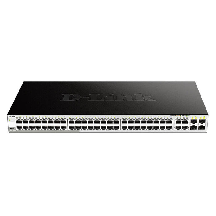 D-Link Switch Dgs-1210 48 Puertos 10/100/1000 + 4 Puertos Gigabit Sfp