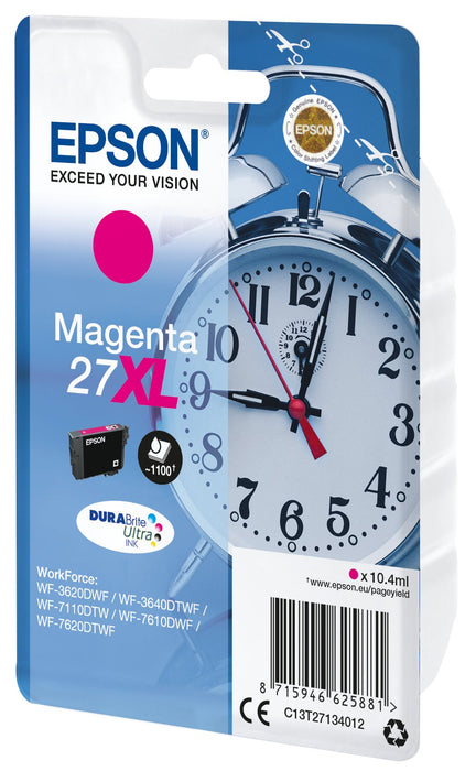 Tinta Original Epson 27xl T2713 Magenta Para Wf-3620dwf, Wf-3640dtwf,7610dwf,7620dtwf