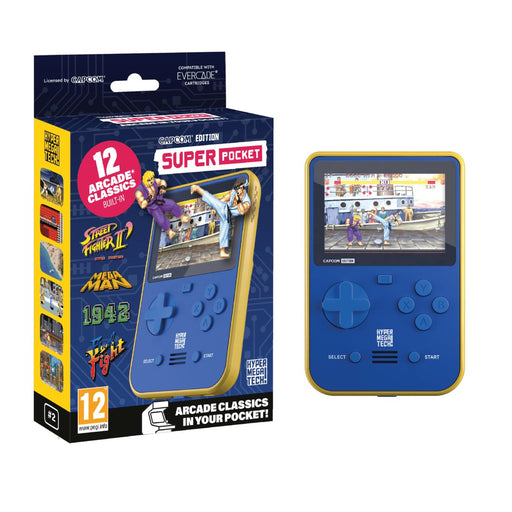 EAN 5060990240225 - Just for Games Super Pocket CAPCOM Edition videoconsola portátil 7,11 cm (2.8") Azul, Amarillo imagen 1