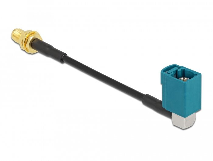 Delock Cable De Antena Fakra Z Hembra 90° A Sma Hembra Am Einbau Rg-174 10 Cm