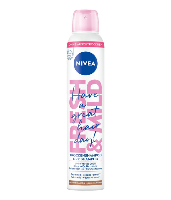 Nivea Fresh & Mild Mittlere Haartöne Trockenshampoo 200,0 Ml