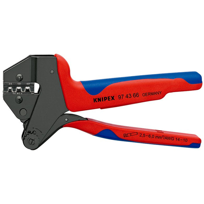Knipex 97 43 66 1 Ud.² Incl. Auswechselbaren Crimpeinsätzen 97 43