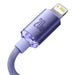EAN 6932172602765 - Baseus Crystal Shine cable de teléfono móvil Púrpura 1,2 m USB C Lightning imagen 3