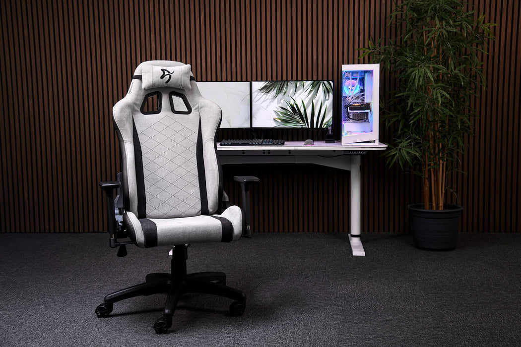 EAN 0850054766267 - Arozzi Soft Fabric | Gaming Chair | Avanti SoftFabric | Light Pilkas Silla gaming Asiento acolchado imagen 3