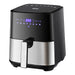 EAN 8425998077902 - EDM 07790 freidora Sencillo 5 L Independiente 1450 W Freidora de aire caliente Negro, Acero inoxidable imagen 1