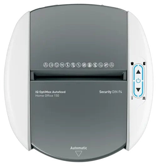 Trituradora Leitz Iq Optimax Autofeed 150 80380000, P4, 150 Hojas, Cubo De 15 L