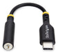 EAN 0065030898225 - StarTech.com USBCAUDIO2 cable de audio 0,127 m USB Type-C 2.0 Negro imagen 2