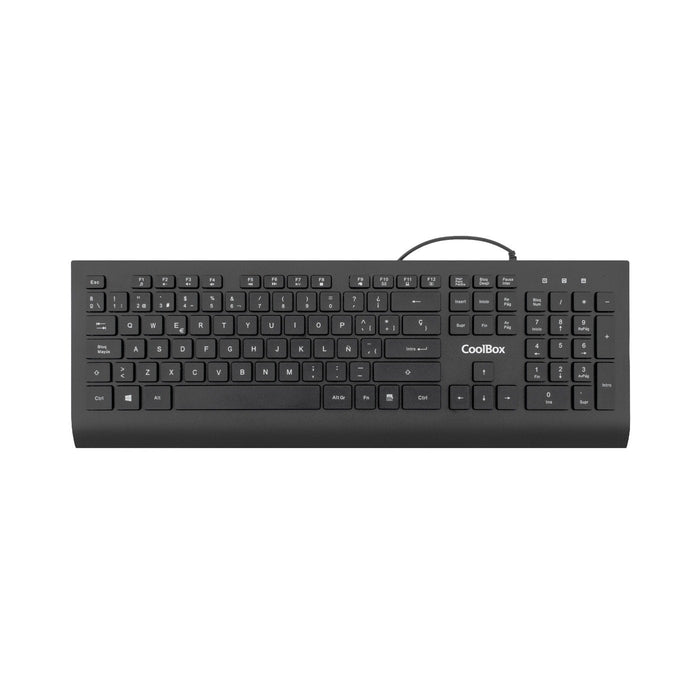 Coolbox Teclado Usb Teclas Chocolate 1.8m De Cable 610g. Silencioso