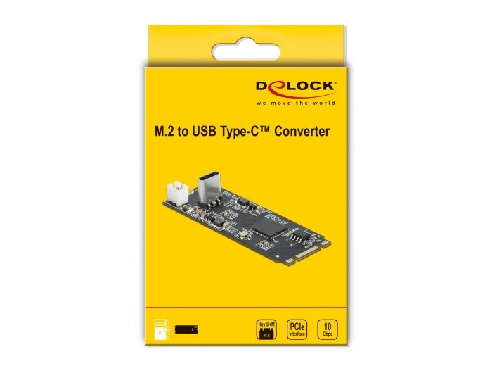 Konverter M.2 Key B+M Stecker Zu Usb Type-C Buchse