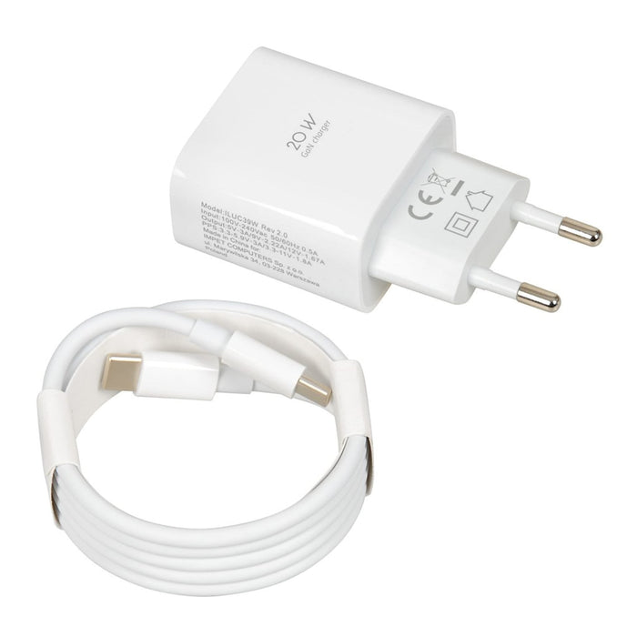 Cargador De Pared Ibox C-39 Pd20w, Color Blanco