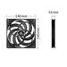 EAN 4895213703871 - ARCTIC P14 Slim PWM PST Carcasa del ordenador Ventilador 14 cm Negro 1 pieza(s) imagen 5