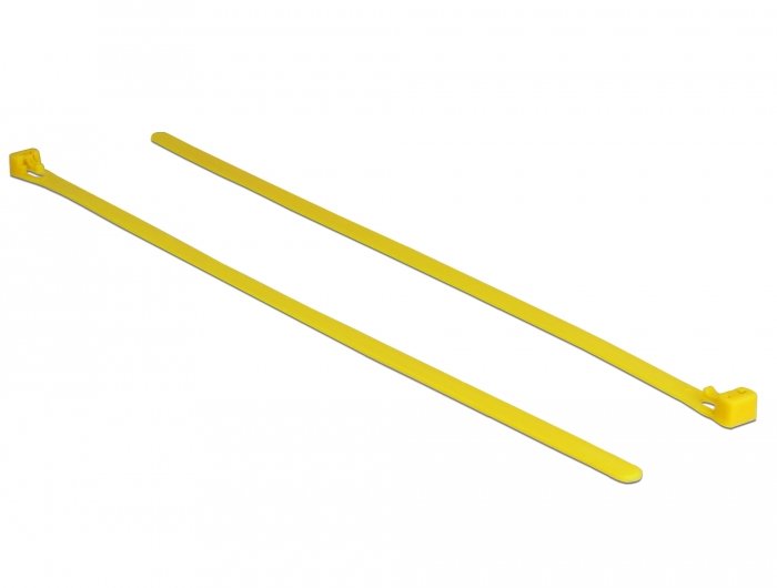 EAN 4043619187614 - DeLOCK 18761 presilla Brida reutilizable Nylon Amarillo 100 pieza(s) imagen 1