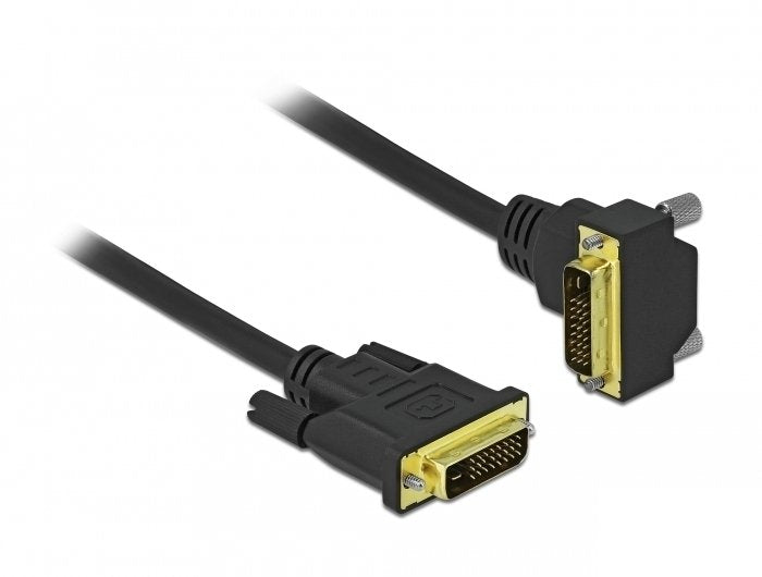 Delock 85895 Cable Dvi 24+1 Macho A 24+1 Macho Angular 3 M