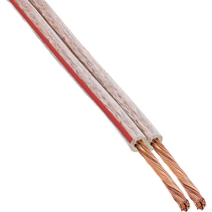 Cable De Altavoz Inline 2x 2,5 Mm² Cca Transparente 10 M