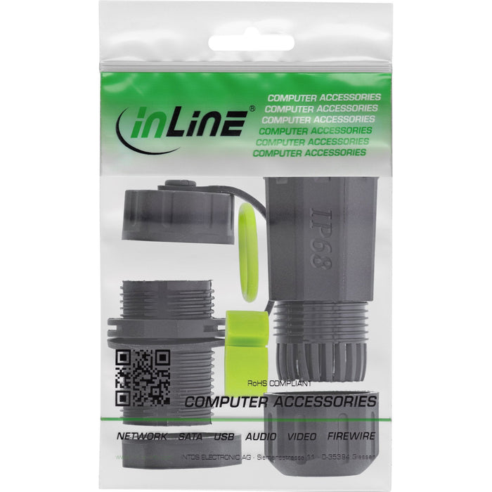 Adaptador Usb-C, Corto, Ip68, 2 Tomas Usb-C, Blindado, Inline