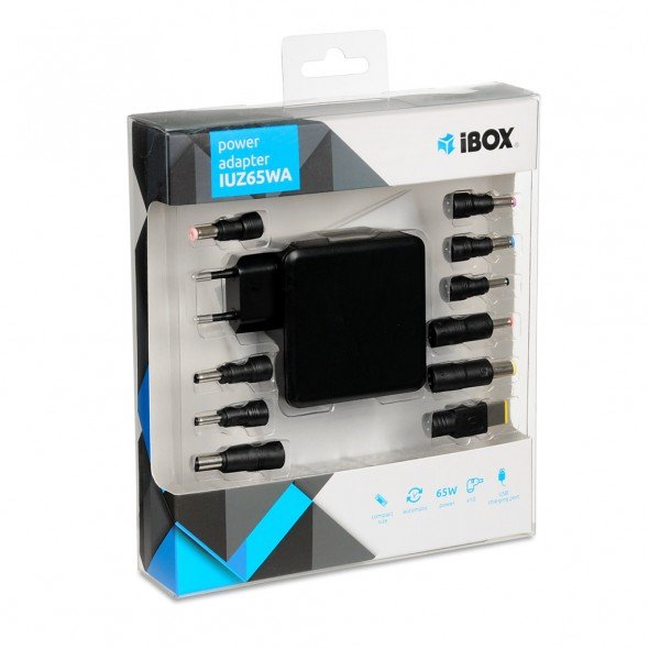 EAN 5901443053859 - iBox IUZ65WA adaptador e inversor de corriente Auto 65 W Negro imagen 5