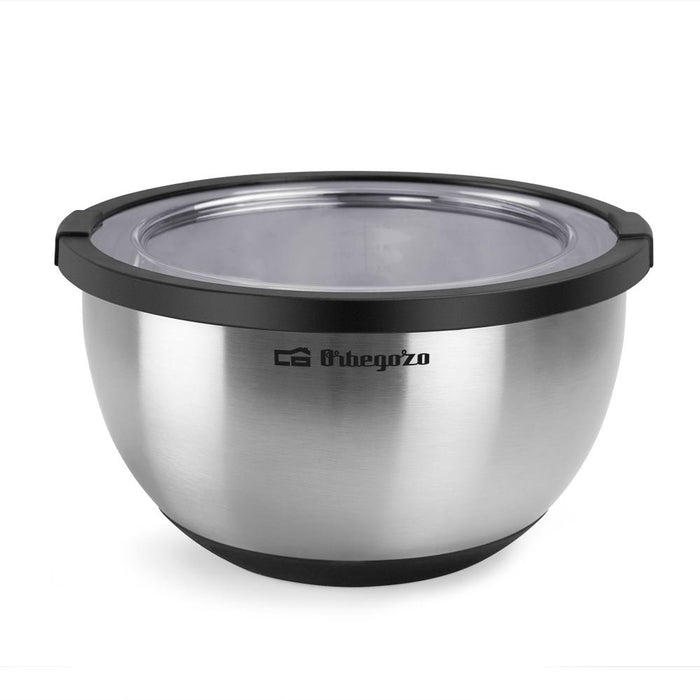 EAN 8435568403222 - Orbegozo BOA 5000 recipiente de almacenar comida Alrededor Cuenco 5 L Negro, Acero inoxidable 1 pieza(s) imagen 1