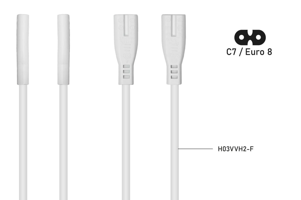 EAN 4066857003164 - Kabelmeister SK0870-W010 cable de transmisión Blanco 1 m C8 acoplador IEC C7 imagen 3