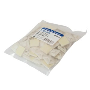 EAN 4052792030853 - LogiLink KAB0043 presilla Acrilonitrilo butadieno estireno (ABS) Marfil 100 pieza(s) imagen 2