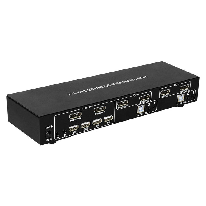 EAN 8051128101928 - Techly IDATA DP-KVM2 interruptor KVM Negro imagen 4