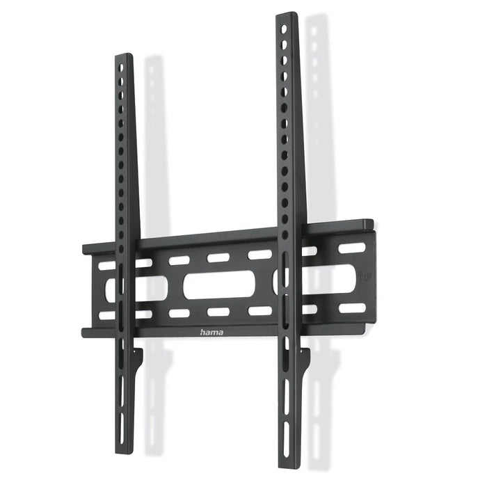 Hama Soporte Fijo De Pared Para Tv Hasta 75" - Peso Max 40kg - Vesa 400x400mm - Acero - Nivel De Burbuja - Negro