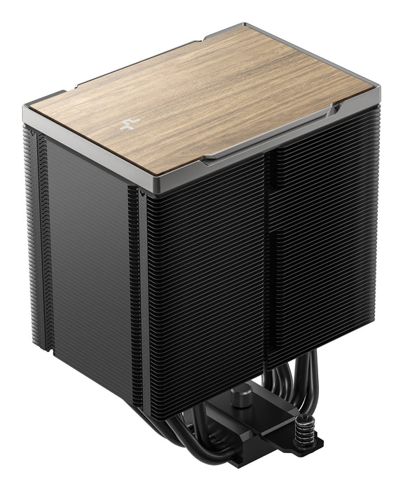 Deepcool Ak500 G2, Disipador De Cpu Negro/Madera, 120 Mm R-Ak500g2-Bknnmn-Gjd