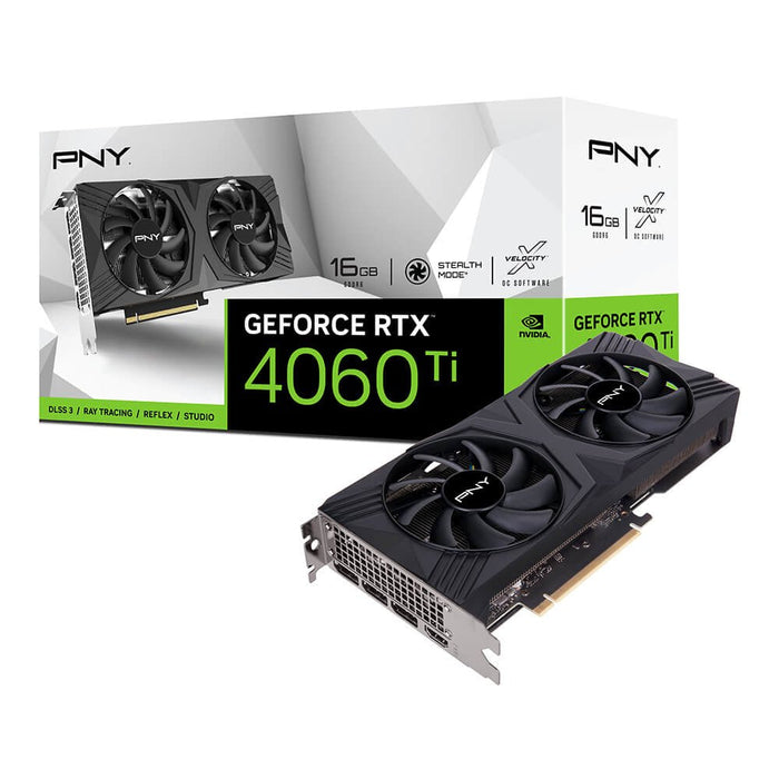 Tarjeta Gráfica Pny Geforce Rtx 4060 Ti Verto Doble Fan 16gb Gddr6