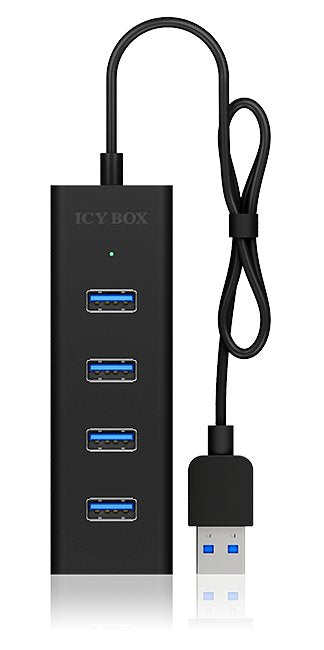 EAN 4250078165873 - ICY BOX IB-HUB1409-U3 USB 3.2 Gen 1 (3.1 Gen 1) Type-A 5000 Mbit/s Negro imagen 5