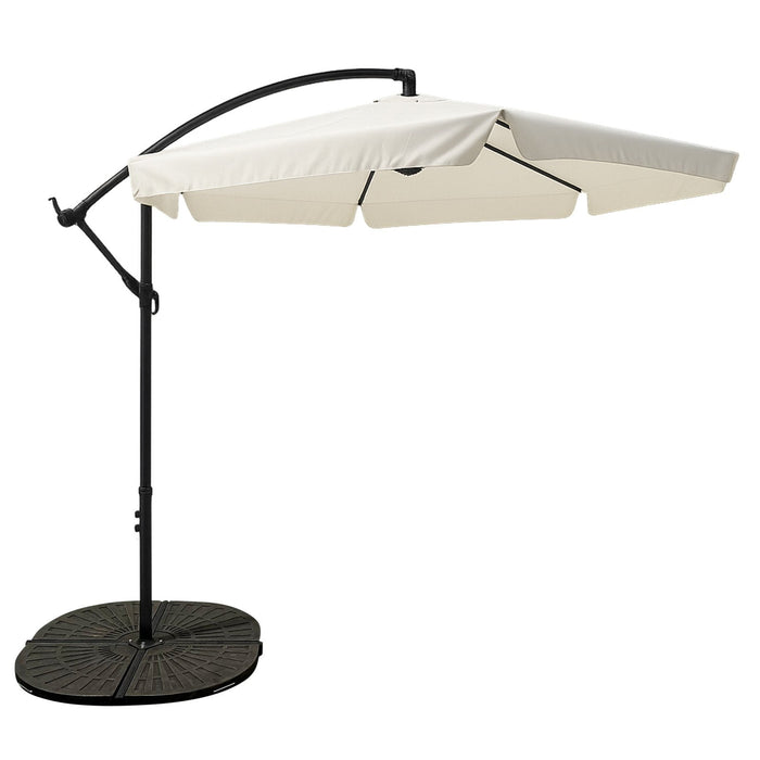 Black Forest Parasol Ogrodowy Z Boczkami Na Wysiegniku 3m Duzy Bezowy L-0713n