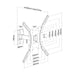 EAN 8436574704266 - AISENS WT55TSE-057 soporte para monitor 139,7 cm (55") Pared imagen 5