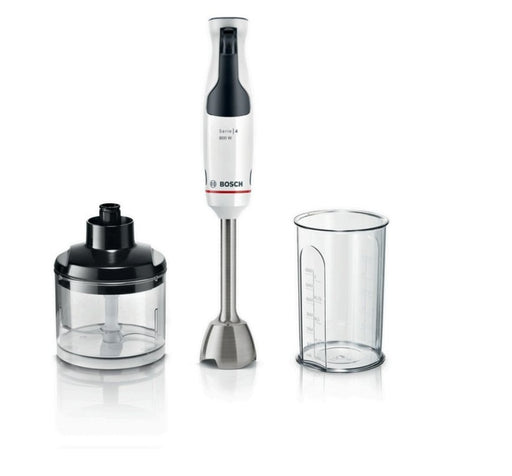 EAN 4242005398478 - Bosch Serie 4 MSM4W420 licuadora 0,6 L Batidora de inmersión 800 W Negro, Transparente, Blanco imagen 1