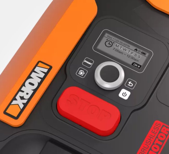 EAN 6943475869809 - WORX WR167E cortadora de césped Robot cortacésped Batería Negro, Naranja imagen 4