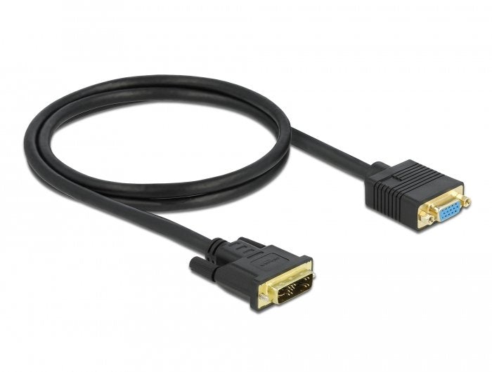 Delock Cable Dvi 12+5 Stecker Zu Vga Buchse 1 M