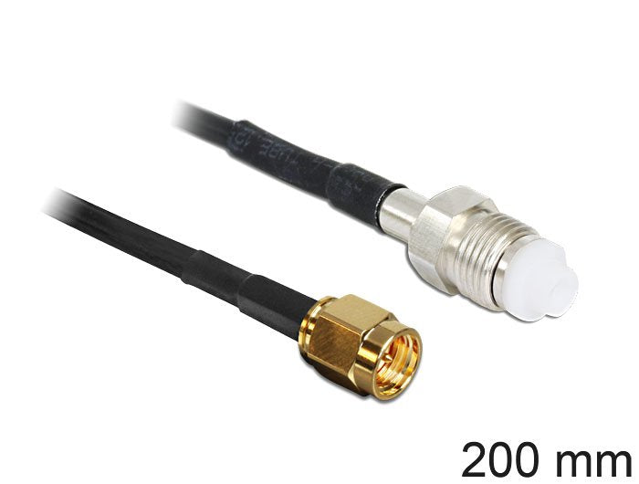 Delock Cable De Antena Sma Macho > Fme Hembra Rg-174, 20cm