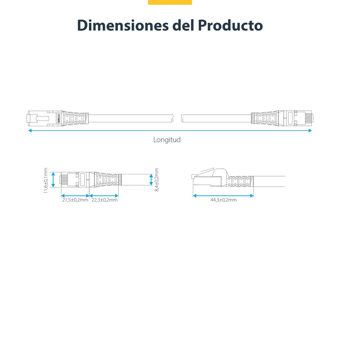 EAN 65030898638 - StarTech.com NLWH-1M-CAT8-PATCH cable de red S/FTP (S-STP) imagen 9