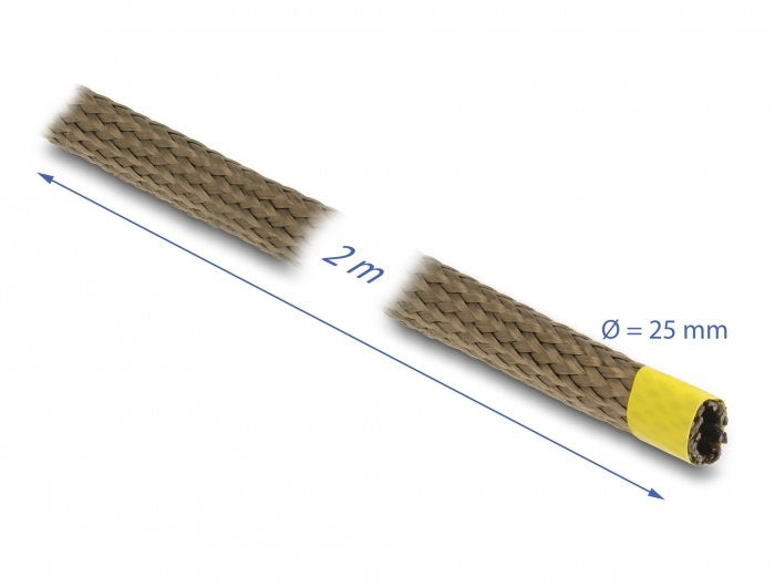 Funda Trenzada Delock De Fibras De Basalto 2mx25mm Marrón