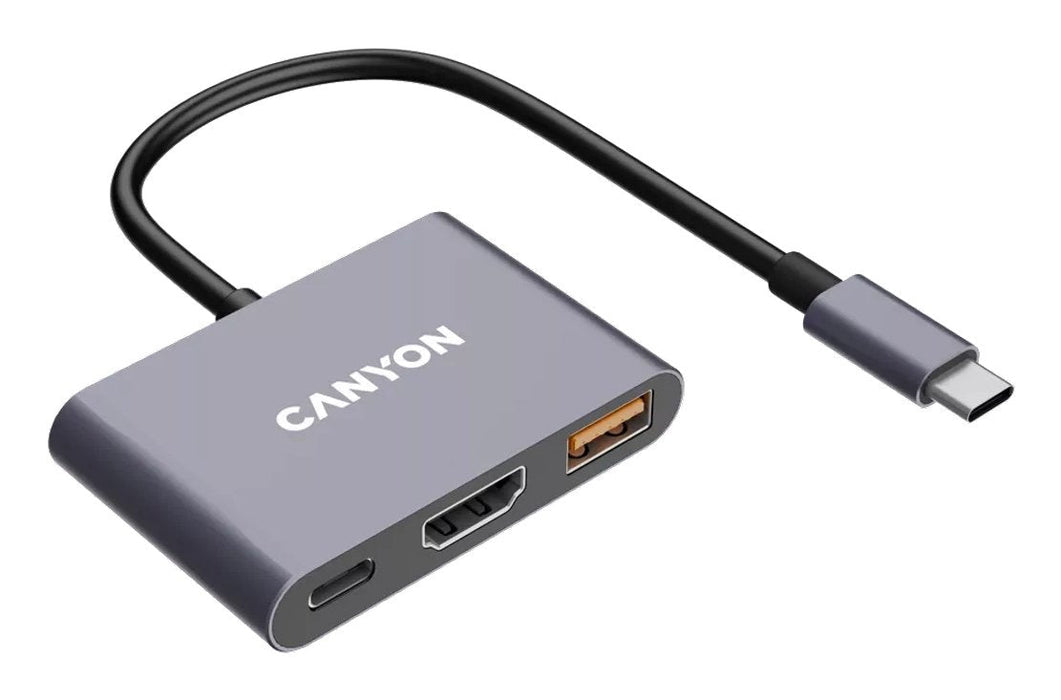 Canyon Usb-3-In1 Hub Usb-C > Hdmi 1xusb-A Pd 100w Retail