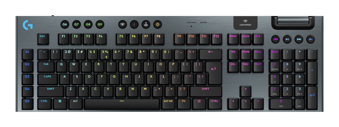 EAN 5099206121409 - Logitech G G915 X Lightspeed teclado Juego RF Wireless + Bluetooth QWERTY Internacional de EE.UU. Negro imagen 1