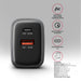 EAN 8595247909138 - Axagon ACU-PQ67 cargador de dispositivo móvil Universal Negro, Gris Corriente alterna Carga rápida Interi imagen 4