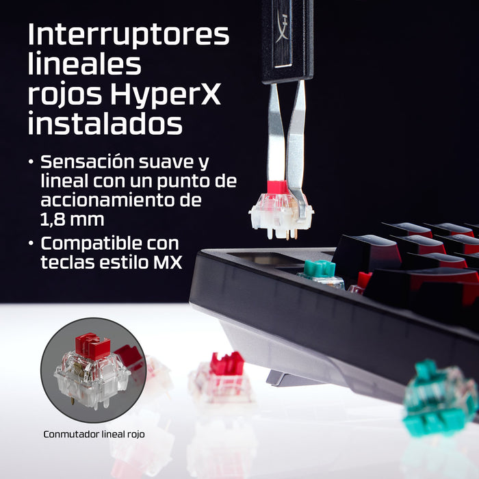 EAN 198828944788 - HyperX Origins 2 1800 teclado Juego USB Negro imagen 7