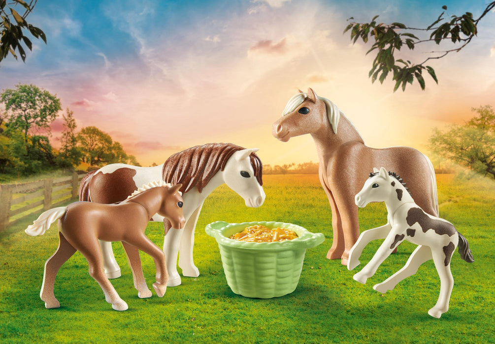 Playmobil 71000 2 Ponis Islandeses Con Potros