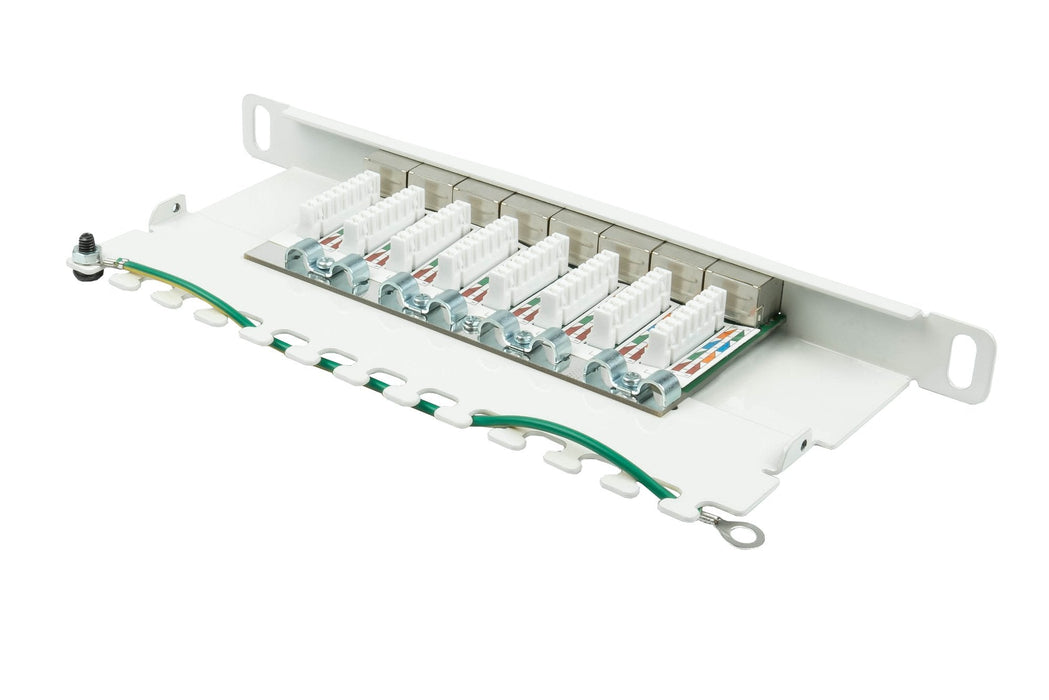 Good Connections Patchpanel 10"Cat. 6a 8-P 0,5he Reinweiss