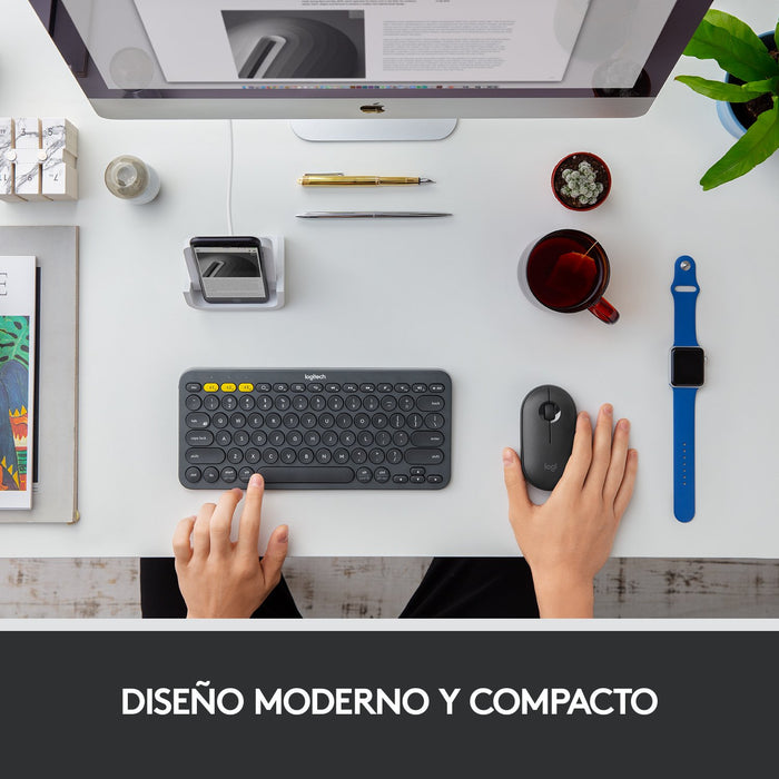 EAN 5099206085671 - Logitech 910-005718 ratón Oficina Ambidextro RF Wireless + Bluetooth Óptico 1000 DPI imagen 10