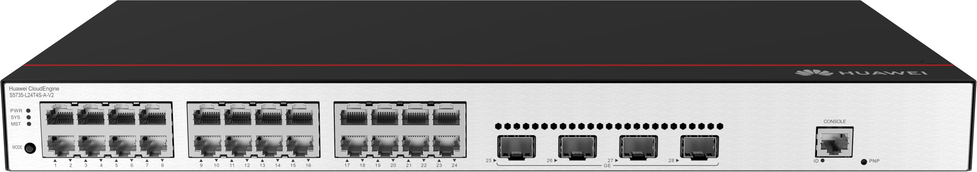 EAN 6901443421985 - Huawei CloudEngine S5735-L24T4S-A-V2 Gestionado L3 Gigabit Ethernet (10/100/1000) 1U Negro, Plata imagen 1