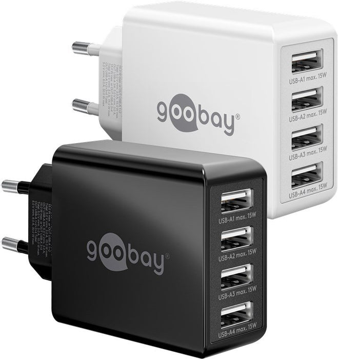 EAN 4040849449628 - Goobay 44962 cargador de dispositivo móvil Universal Blanco Corriente alterna Interior imagen 2