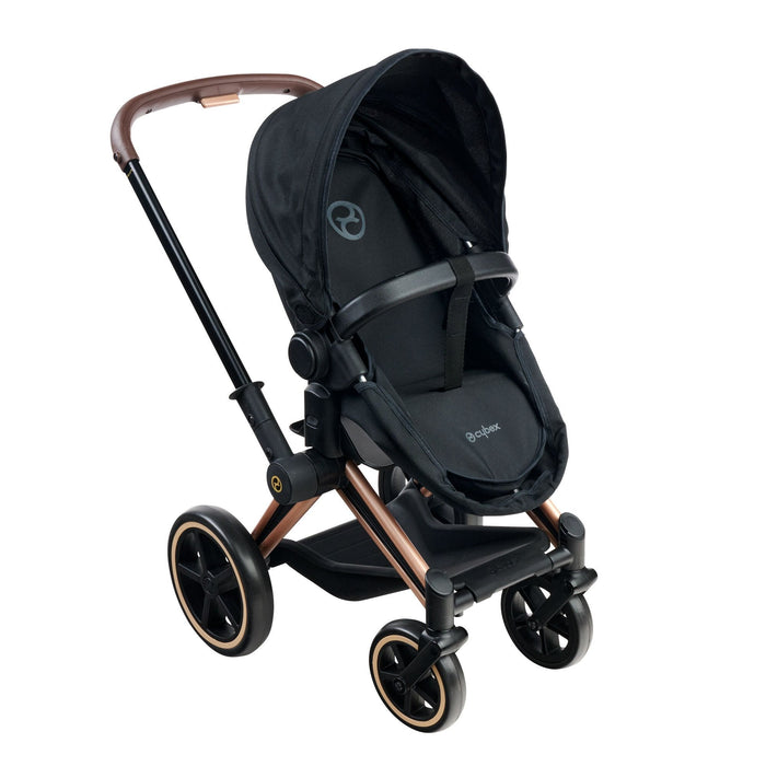 Simba-Dickie Mon Grand Poupon 36-42cm Cybex Puppenwagen (Negro/Roségold) 9000142070