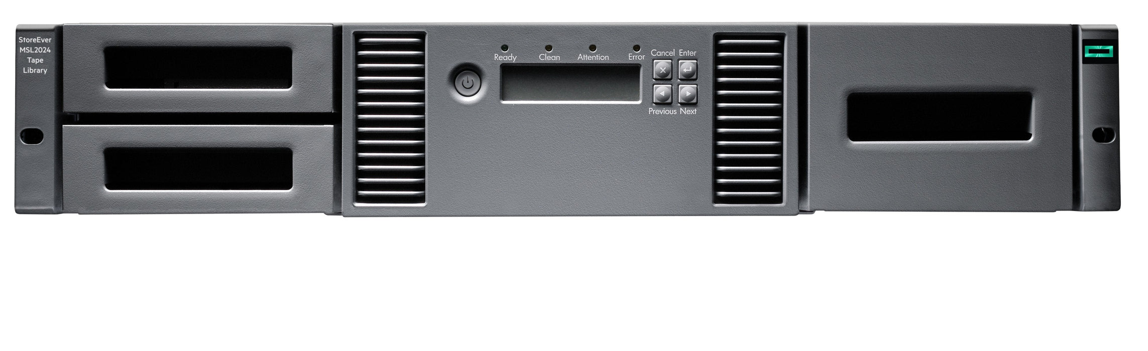 Hpe Storage Msl2024 Tape Library 1x Msl Lto-9 Sas Drive 15x Lto-9 45tb Data Cartridges
