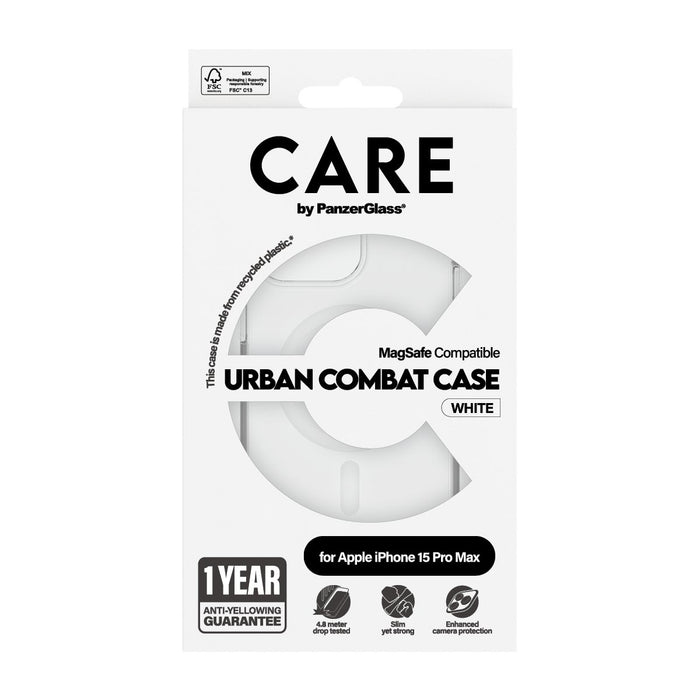 EAN 5715685005558 - PanzerGlass CARE™ by ® Urban Combat Case Transparent w. White MagSafe iPhone 15 Pro Max funda para teléfo imagen 3